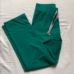 Figs hunter green scrub bottoms